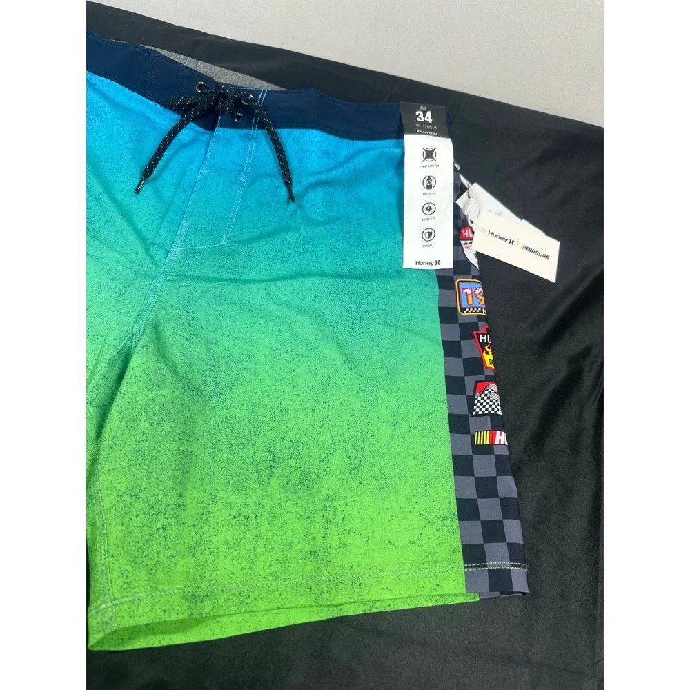 Hurley Phantom Men's Board Shorts Size 30 Eco NASCAR Finish‎ Line